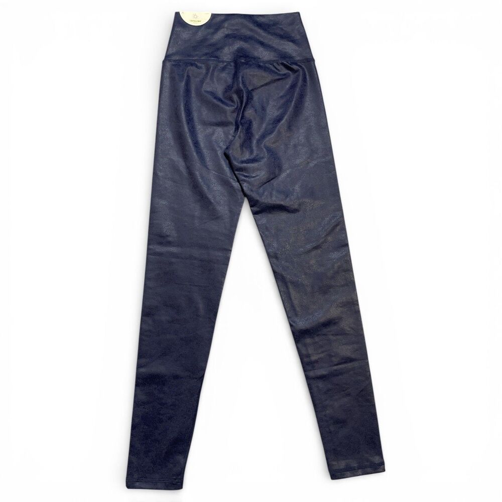 Offline by Aerie Crossover High Waisted Crackle Leggings blue Sz Small - Picture 3 of 5